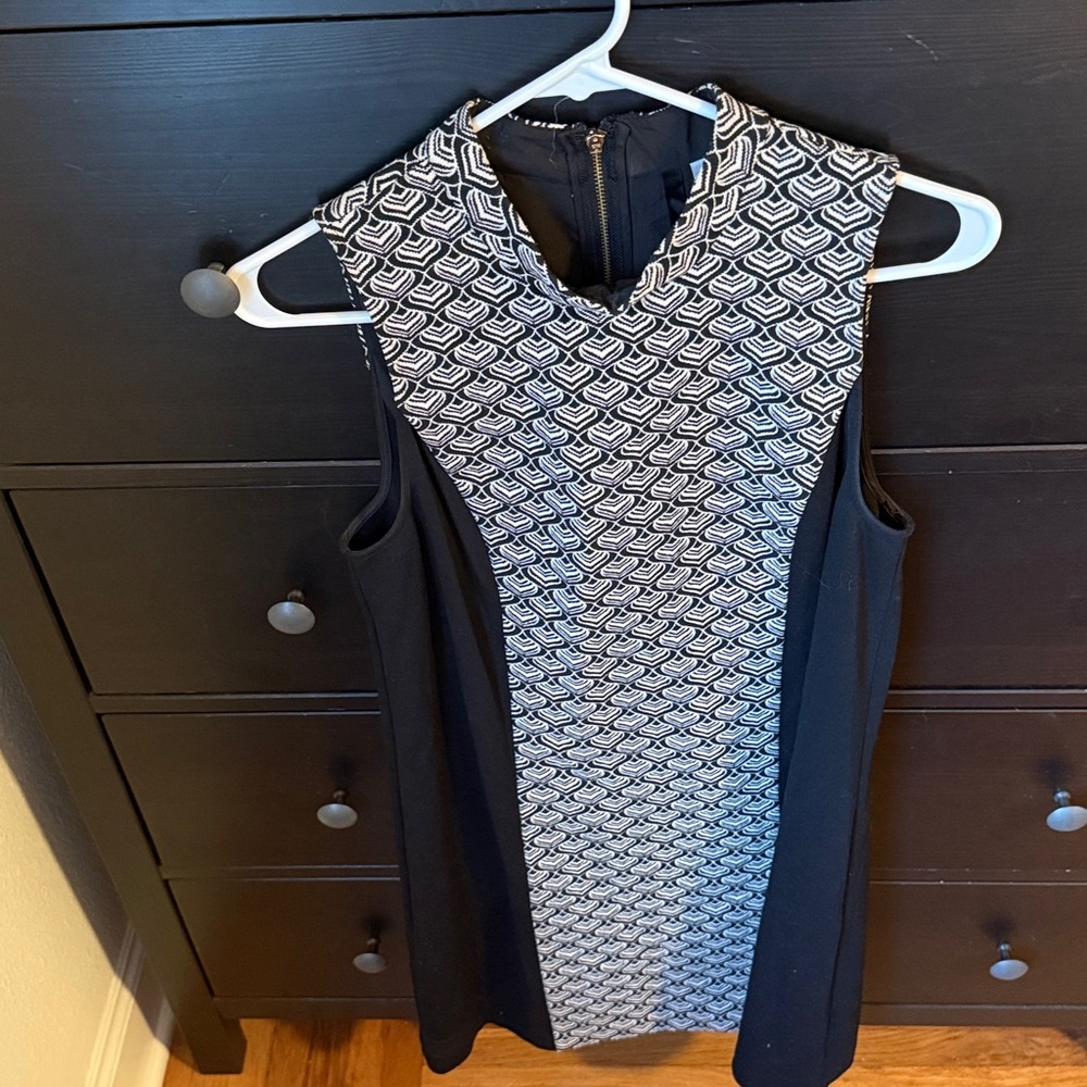Kensie Black and White Mini Dress